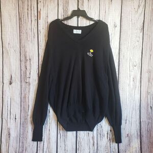 Pickering Golf XL Sweater Pullover V-Neck Mens Made in USA Black Jack Lemmon